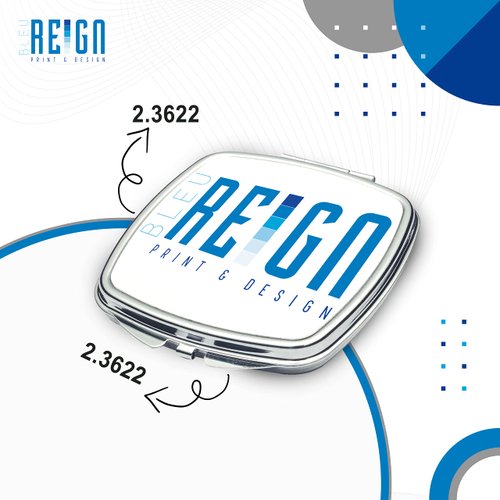 BleuReign(TM) Pretty Flowers and Birds on a Fence Compact Mirror