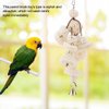 Parrot Toy Loofah bite Parrot Rattan Ball Bird Toys Climbing Ladder Stand Hanging Standing Toy Parrot Swing Suitable for Parrots and Birds