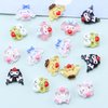 60PCS Kawaii Nail Art Charms 3D Cute Cat Resin Jelly Gummy Sweet Candy Slime Making Ornament Nail Decoration Accessories for DIY