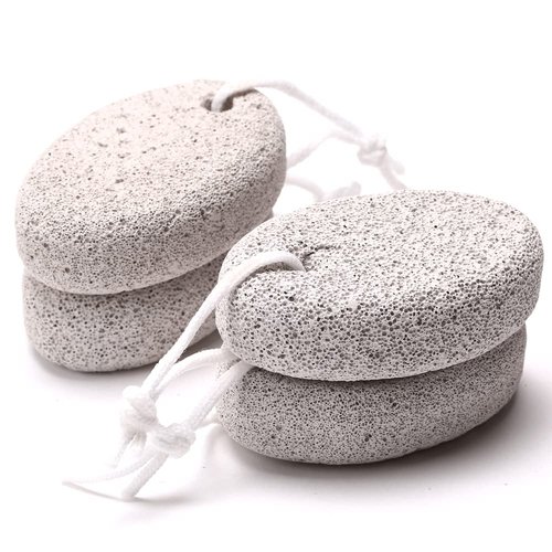 4-Pack Natural Pumice Stone for Feet, Borogo Lava Pedicure Tools Hard Skin Callus Remover for Feet and Hands - Natural Foot File Exfoliation to Remove Dead Skin, Heels, Elbows, Hands