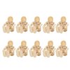 ZPSHYD Wooden Robot Figure, 10PCS Unfinished Wooden Robot Wood People Shapes Figures for DIY Painting Arts Crafts Gift for Children