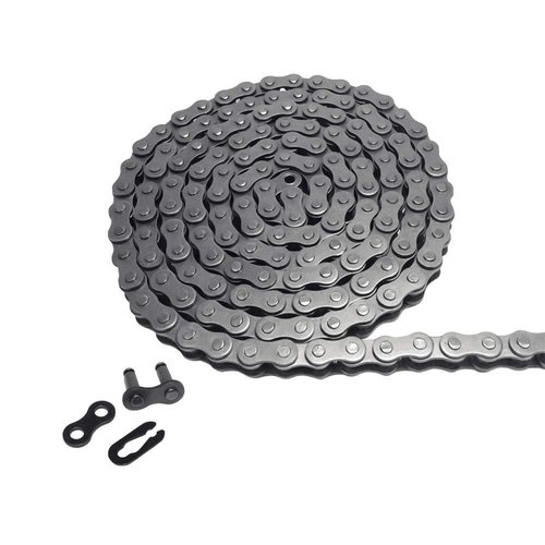 AZSSMUK #35 Roller Chain - 5 Feet Carbon Steel Material with 1 Connecting Link Industrial Chain - 160 Links