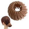 Brown Velvet Hair Clips, Three Rows of Teeth Styling Supplies for Making Ponytail, Bun, and Hairpin for Long Short Curly Straight Hair Accessories Hair Care
