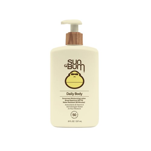 Sun Bum Daily SPF 50 Sunscreen Body Lotion| Broad Spectrum Moisturizing Sunblock with Vitamin E | Vegan and Hawaii 104 Act Compliant (Octinoxate & Oxybenzone Free) | Dermatologist Tested | 8 Fl Oz