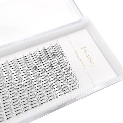 Soft Natural Premade Volume 2D Fans Eyelash Extension 0.10 Thickness 8-14mm Handmade Premade Cluster Volume Fans Faux Mink Lashes 3d (10mm, 3D-0.10-C)