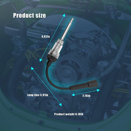 1Pcs Inline Spark Plug Tester, Small Motor Vehicle Engine Ignition, Armature Diagnostic Detector, Suitable for Automobile, Motorcycle, Lawn Mower Internal and External Engines