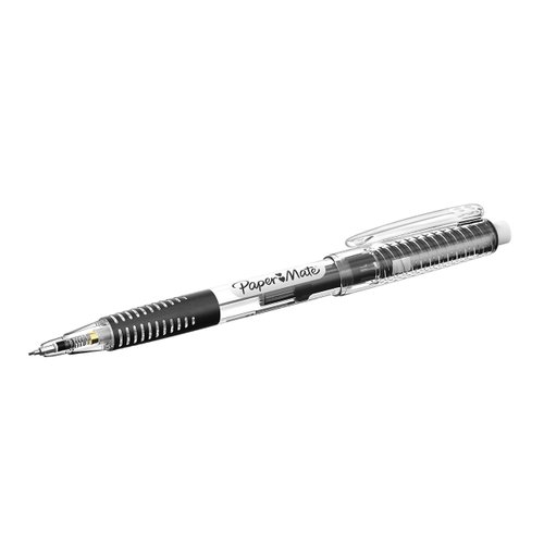 Paper Mate Clearpoint Break-Resistant Mechanical Pencils, HB 2 Lead (0.5mm), 2 Pencils (Black), 1 Lead Refill Set, 2 Erasers