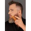 Wooden Beard and Moustache Comb and Brush Set, Beard Grooming Kit for Men for Styling and Hair Care, Handmade Wooden Comb and Beard Brush for Straightening and Conditioning Beards