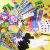 BenLouis 120Pcs Kids' Party Favors Sets Stampers Pencils Stickers School Stationery Bulk for Kids 4-8-12 Classroom Birthday Candy Goodie Bags Pinata Stuffers Rewards Gifts Supplies