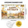 Avezano Construction Birthday Banner Excavator Crane Birthday Party Decorations for Boys Construction Birthday Party Supplies Construction Backdrop for Kids 70.8x43.3 inch