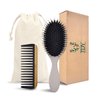 JDY Hair Brush, Synthetic Nylon Boar Bristle Hair Brushes for Women Kids Thick Curly Wet Dry Hair, Smoothing Detangling Hairbrush, Anti-Static Hair Comb Wide Tooth Comb For Family