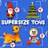 SplashEZ Mold Free Bath Toys for Kids & Toddlers, Sealed No Hole Baby Bath Toys, Soft Durable Christmas Set, Float on Water, No Mold Design for Shower Tub Pool, Infant Babies Ages 0-1-3-6-12-18 Mo