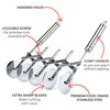 Oleex ‘All-Dough’ Pastry Cutter Set. 5 Wheel Dough Cutter and Dual Fluted Ravioli Cutter Wheel/Pizza Cutter Wheel! Versatile Brownie Cutter, Pasta Maker, Noodle Cutter, Stainless Steel Pizza Slicer