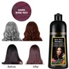 WFWJ Natural Wine Red Hair Dye Shampoo,Magic Hair Dye Shampoo,Colors Hair in 15 Minutes,Long Lasting,500 Ml–3-In-1 Hair Color