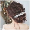 Yheakne Boho Crystal Leaf Hair Comb Silver Rhinestone Wedding Hair Comb Barrette Metal Leaf Comb Headpieces Decorative Head Comb Headwear Branch Leaf Hair Piece Bride Hair Accessories for Women and