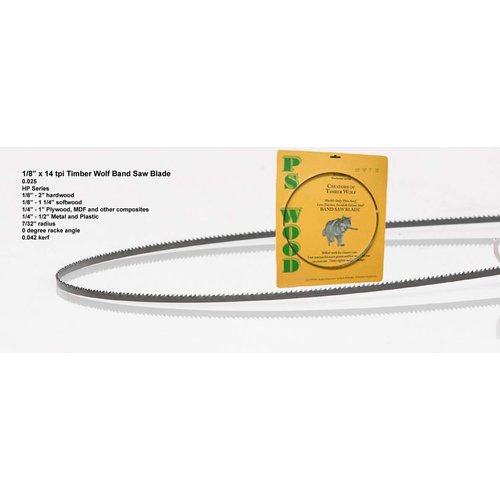 PS Wood Timber Wolf 115 x 1/8 x 14 tpi Band Saw Blade