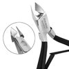 Professional Cuticle Cutter Stainless Steel Cuticle Nippers with Sharp Blades and Double Spring Cuticle Clippers - Nail Cuticle Trimmer Tool for Manicure & Pedicure Beauty at Home/Spa/Saloon (Silver)