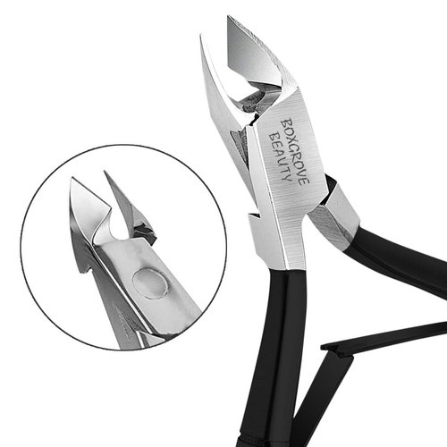 Professional Cuticle Cutter Stainless Steel Cuticle Nippers with Sharp Blades and Double Spring Cuticle Clippers - Nail Cuticle Trimmer Tool for Manicure & Pedicure Beauty at Home/Spa/Saloon (Silver)
