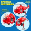 JOYIN Toddler Fire Truck Toys for 3 4 5 6 7 Year Old Boys - Fire Engine, Emergency Vehicle, Kids Firetruck, Friction Powered Car with Lights and Sounds, Christmas Birthday Gifts for Boys Girls Age 3-9
