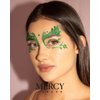 Poison Ivy Leaf Face Jewels by Mercy London Green Costume Accessories Face Gems Jewels All In One Halloween Headpiece Stick On