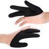 LOYIM 2 Pcs Heat Resistant Gloves for Hair Styling Curling Wand Glove 3 Finger Reusable Heat Gloves Dye Heat Protector Glove Mittens Protection Gloves for Barber Straightening
