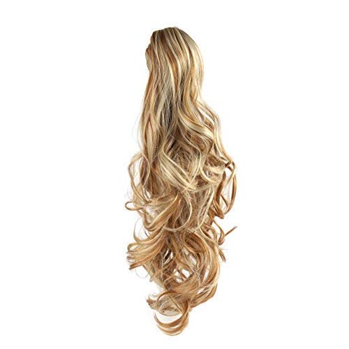 OneDor® 20" Curly Synthetic Clip In Claw Drawstring Ponytail Hair Extension Synthetic Hairpiece 190g with a jaw/claw clip (R25)