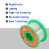 Solder Wire Lead Free Rosin Core Flux 0.8mm Electric Solder Fine Sn99 Ag0.3 Cu0.7 Flow 0.032in 0.11lb for Electronics Soldering Unlead 50g