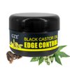 Black Castor Oil Extra Hold Braid, Loc, Twist Gel - Tames Frizz & Controls Edges No Flaking No White Residue Prevent Breakage Hair Edge Booster with Coconut Oil for Black Hair 4c Women