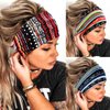 Aceorna Boho Headbands Wide Knot Hair Band Elastic Turban Head Band Stretch Twist Head Wraps Fashion Hair Accessories for Women 3 Pcs (Set A)