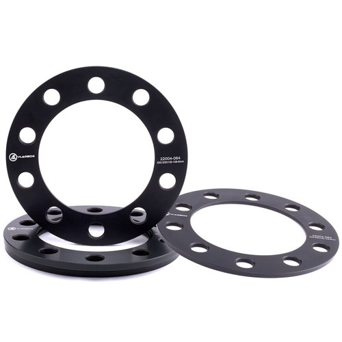 VLAOSCHI Black Forged 5x5.5 5x135 5x139.7 Wheel Spacers 1/4 Inch (6mm) Compatible with Dodge Ram-Ford 5 Lug for 1975-2003 F150 | 1994-2018 RAM-1500 | 2004-2009 Durango | 2005-2011 Dakota - Pack of 4