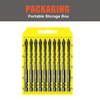 AVERZELLA 3/16" Tungsten Carbide Concrete Drill Bit Set with Four-Cross Edge& Hex Shank,10 PCS 5mm Drill Bits for Metal,Masonry Drill Bit Set 3/16 Inch for Tile/Ceramic/Glass/Mirror/Brick/Cement