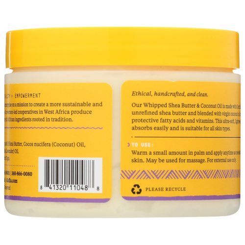 Alaffia, Coconut Oil Whipped Shea Butter Wild Lavender, 4 Ounce