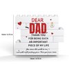 Gifts for Dad，Cool Dad Birthday Gifts from Daughter Son，Engraved Block Puzzle 3.9x3.3 inch-Personalized Christmas Stocking Stuffers for DaD (for Dad)
