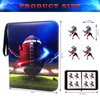 400 Cards Football Card Binder, 4-Pocket Card Collections Trading Card Binder 50 Pages Double-Sided Cards Holder with Zipper 3-Ring Card Album for Sports Football Card Sleeves Protectors