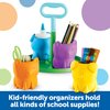 Learning Resources Create-a-Space Kiddy Center Pets - 6 Pieces Kids Art Supplies Organizer, Storage Caddy for Kids, Crayon Organizer