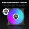 PCCOOLER 120mm ARGB Case Cooler Fan, 3 Pack FX120 ARGB Computer Case Fans, Aura +5V/3 PIN Addressabel Fans Advanced Lighting Customizations - PWM High Performance Cooling Fan for PC Case Computer Fan