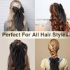 OOTDAY Hair Bows, Big Hair Bows for Women, Hair Ribons, Oversized Long Tail Hair Bow, Cute Hair Accessories for Women Birthday Gifts Kids(Black)