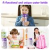 Gift for Girls, Decorate Your Own Water Bottle, Girls Water Bottles for School, Kids Water Bottle, Jewel Stickers for Kids Crafts, Stickers for Kids, Christmas Gifts for Girls Age 6 7 8 9 10（Purple）