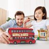 City London Bus Station Building Blocks Set, Double Deckers London Travel Bus and Bus Station, Best Learning Roleplay STEM Bricks Play Toys Gift for Boys Girls Aged 6-12 (458 Pcs)