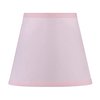 Aspen Creative 56005, Empire Uno Lamp Shade, Baby Pink, 5" Top x 8" Bottom x 7" Slant Height, Slip UNO 33mm