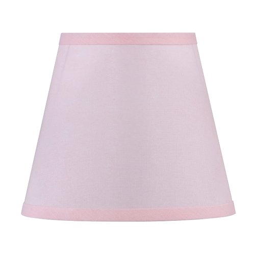 Aspen Creative 56005, Empire Uno Lamp Shade, Baby Pink, 5" Top x 8" Bottom x 7" Slant Height, Slip UNO 33mm