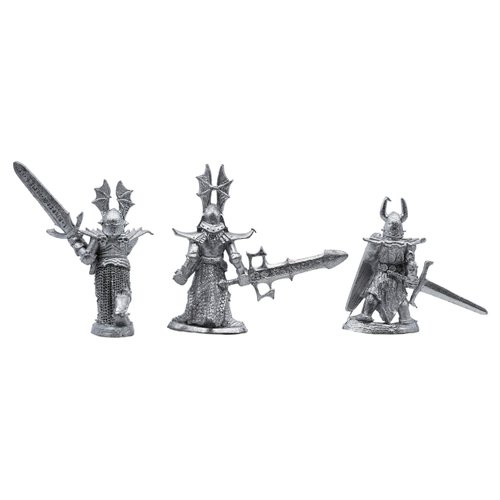 IRON WIND METALS 3 Piece 3-Stage Anti-Paladin Set - 100% Lead-Free Pewter - Classic Fantasy Miniatures for 28mm Table Top Games - Made in USA - RAL Partha Miniatures