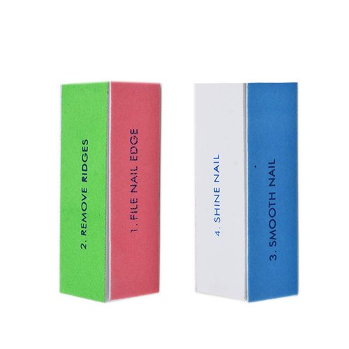 WEILUSI 4 Ways Nail Buffer Block Nail Files and Buffers, Nail Shine Buffers Blocks Files Sanding Polisher Smooth & Buff & Shine Manicure Buffer Tools Kit for Nail Art Care 2PCS