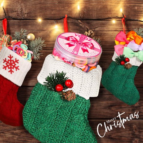 YGDZ Hair Accessories for Girls, Hair Ties for Little Girls, Elastic Baby Hair Ties, Rubber Bands for Hair, Bow Hair Clips, Kids Hair Ties, Small Hair Bands for Thin Hair, Toddler Hair Accessories