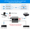Analog to Digital Audio Converter RCA R/L to Optical with Optical Cable 3.5mmAUX Jack to Digital Toslink and Coaxial Audio Adapter for Soundbar