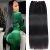Luduna Straight Human Hair Bundles 100% Unprocessed 16A Brazilian Remy Virgin Hair Straight 3 Bundles for Black Women Bundles Human Hair Extensions Natural Black