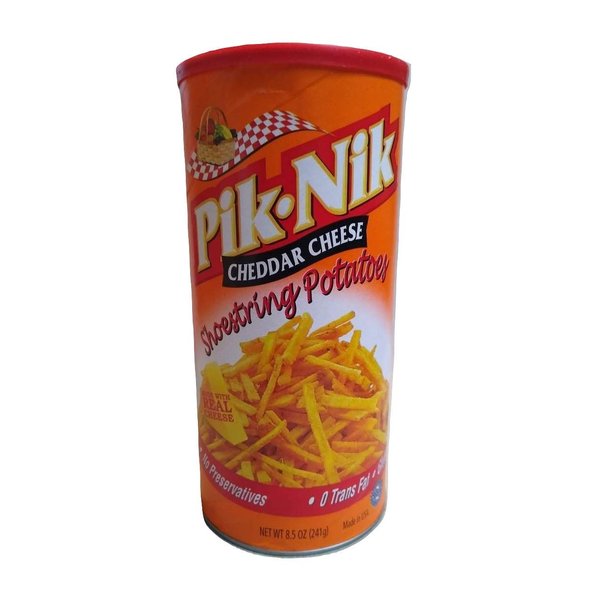Pik Nik Cheddar Cheese Shoestring Potatoes, 8.5 oz 2 Pack
