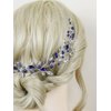Brihasory Blue Bridal Headband Wedding Headpiece for Bride Rhinestone Hair Accessories for Women Girls Prom Hair Vine Bridesmaid Gifts