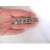 Generic 2 1/2 inch tan white gray multi-color marbled alligator hair clip barrette