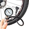 CycloSpirit Universal Bicycle Tire Inflator Gauge with Auto-Select Valve Type - Presta and Schrader Air Compressor Tool